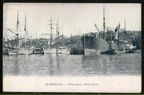 AK Marseille, Vieux port, Rive neuve