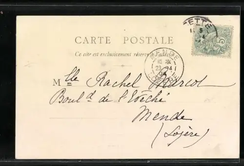 AK Cette, Barque de Peche, Rentree aau port