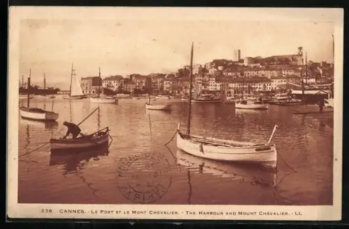 AK Cannes, Le Port et le Mont-Chevalier