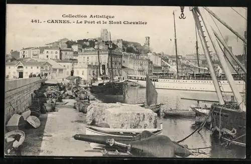 AK Cannes, Le Port et le Mont Chevalier