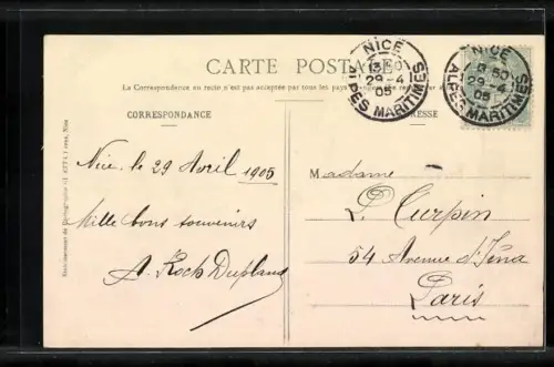 AK Nice, Interieur de Port, Dampfer