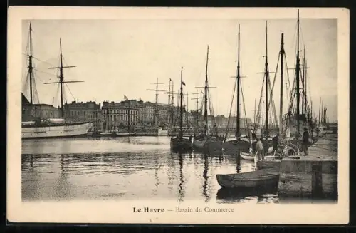 AK Le Havre, Bassin du Commerce, Panorama