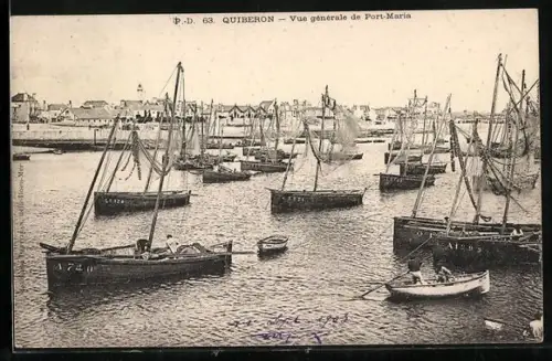 AK Quiberon, Vue generale de Port-Maria