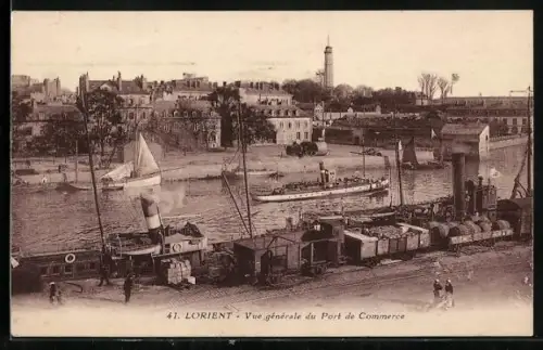 AK Lorient, Vue generale du Port de Commerce