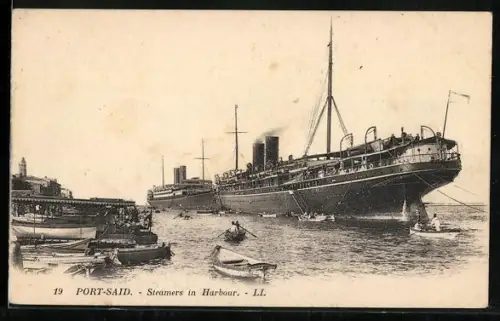 AK Port Said, Steamers in Harbour