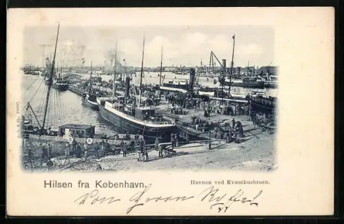 AK Kobenhavn, Havnen ved Kvaesthusbroen