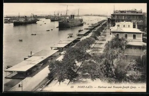 AK Port-Said, Harbour and Francois-Joseph Quay