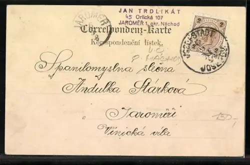 AK Josefov, Strassenpartie