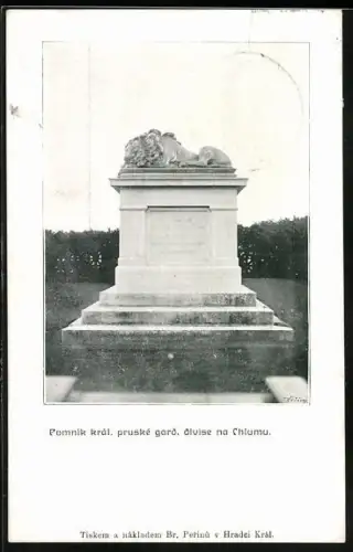 AK Chlum, Pomník král pruské gard divise na Chlumu