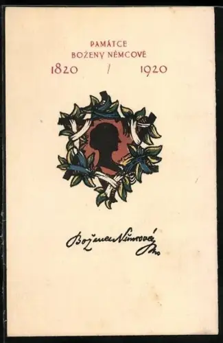 Künstler-AK Ceska Skalice, Památice Bozeny Nemcové 1820-1920