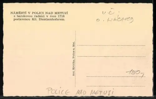 AK Police nad Metuji, Namestí