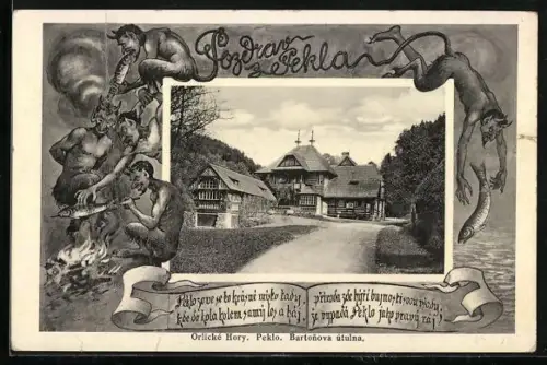 AK Orlické Hory, Peklo, Bartonova útulna, Passepartout