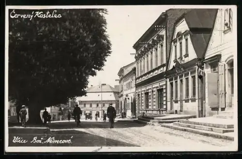 AK Cervený Kostelec, Ulice Boz. Nemcove