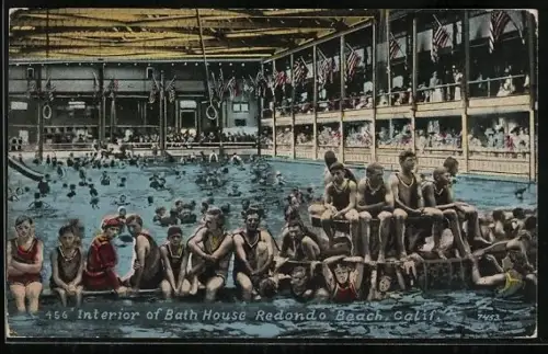 AK Redondo Beach, CA, Interior of Bath House