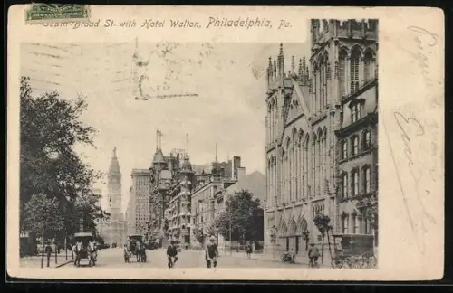 AK Philadelphia, PA, View of the Hotel Walton