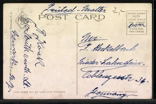 AK Newark, NJ, Lincoln Monument and Essex County Court House