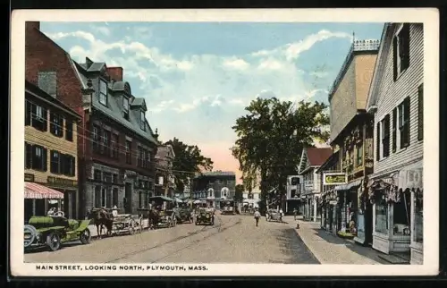 AK Plymouth, MA, Main Street, looking north