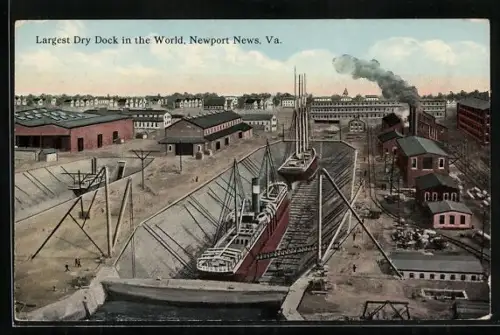 AK Newport News, VA, Largest dry dock in the world