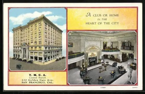 AK San Francisco, CA, Y.M.C.A. Central Branch, 220 Golden Gate Ave.