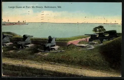 AK Baltimore, MD, Large guns at Fort McHenry