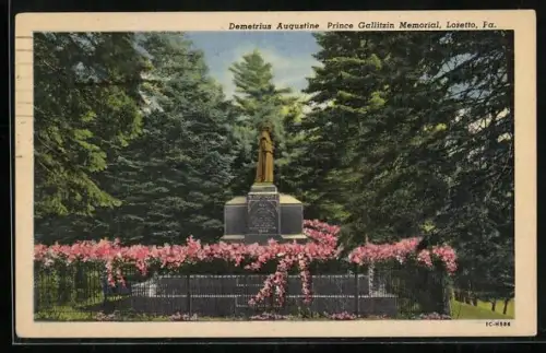 AK Loretto, PA, Demetrius Augustine Prince Gallitzin Memorial