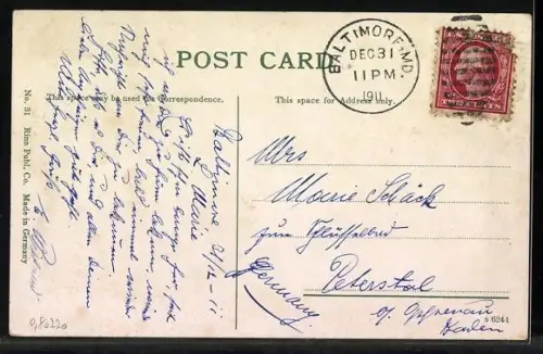 AK Baltimore, MD, Mount Vernon Place, looking west