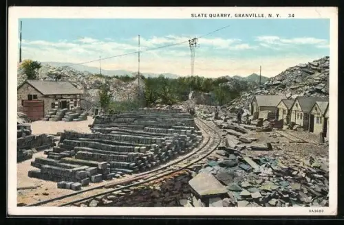 AK Granville, NY, Slate Quarry
