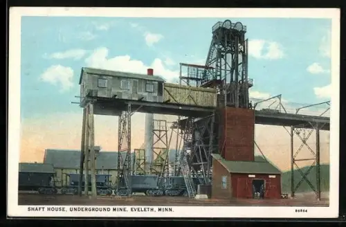AK Eveleth, MN, Shaft House, Underground Mine