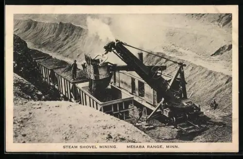 AK Mesaba Range, MN, Steam Shovel Mining