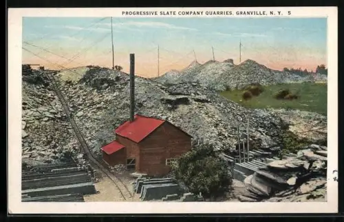 AK Granville, NY, Progressive Slate Company quarries