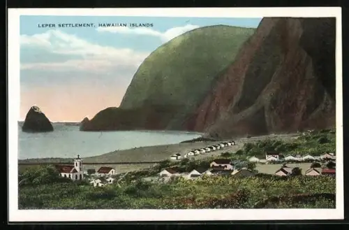 AK Leper Settlement, HI, View of the settlement near the beach