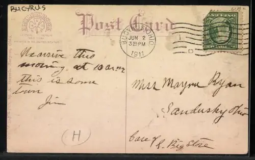 AK Bucyrus, OH, Sandusky Avenue, south from square