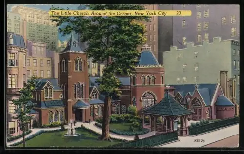 AK New York, NY, The Little Church Around the Corner