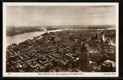 AK New York, NY, South-Eastern View from Empire State Observatory