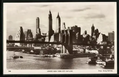 AK New York, NY, Lower City Skyline