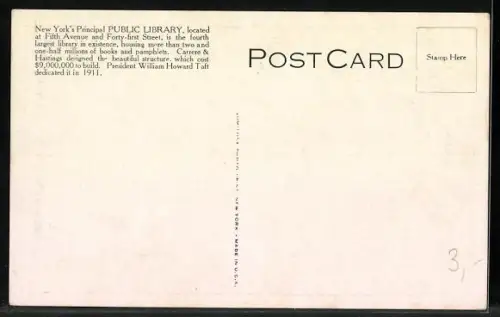 AK New York, NY, Public Library