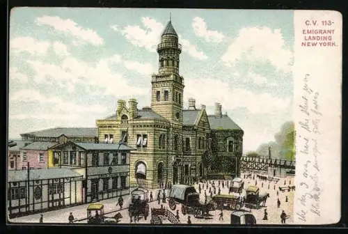 AK New York, NY, Emigrant Landing