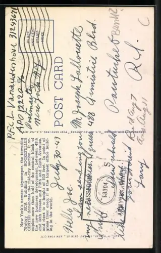 AK New York, NY, RCA Building in Rockefeller Center