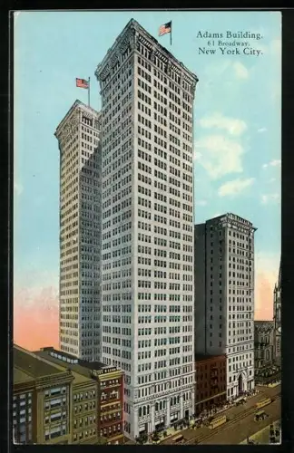 AK New York, NY, Adams Building, 61 Broadway