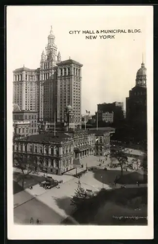 AK New York, NY, City Hall & Municipal Bldg.