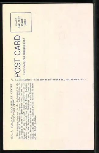 AK New York, NY, Building, Rockefeller Center