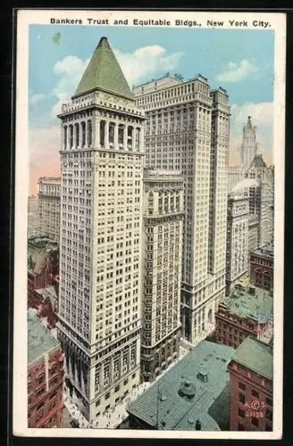 AK New York, NY, Bankers Trust and Equitable Buildings