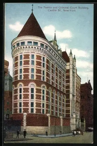 AK New York, NY, The Tombs and Criminal Court Building, Centre St.