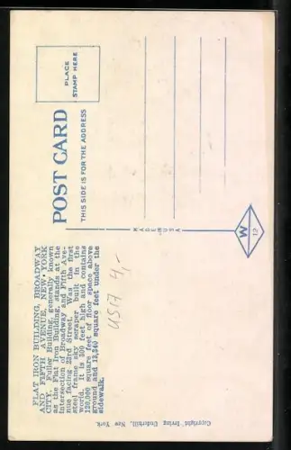 AK New York, Flatiron Building, Broadway and Fifth Avenue