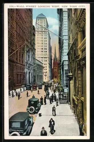 AK New York, NY, Wall Street Looking West