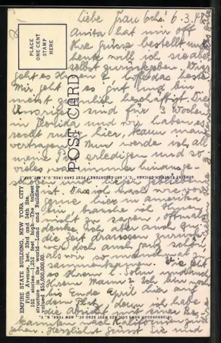 AK New York, Empire State Building at night