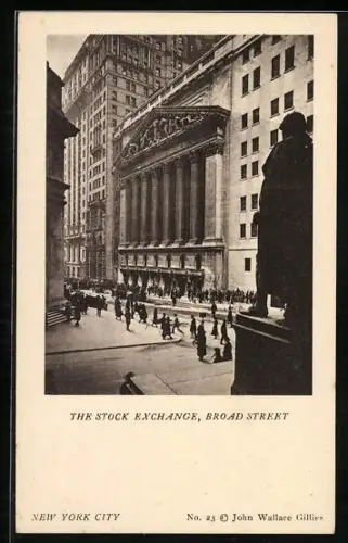 AK New York, NY, The Stock Exchange, Broad Street