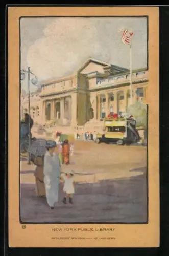 Künstler-AK New York, NY, New York Public Library