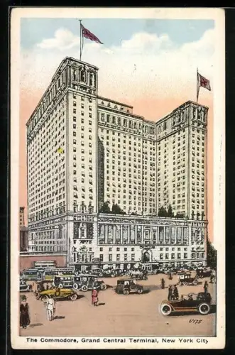 AK New York, NY, The Commodore, Grand Central Terminal