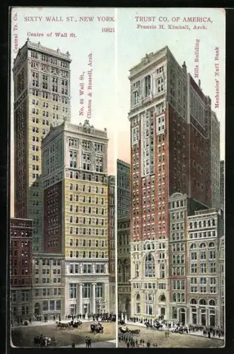 AK New York, NY, Sixty Wall St., Trust Co. of America